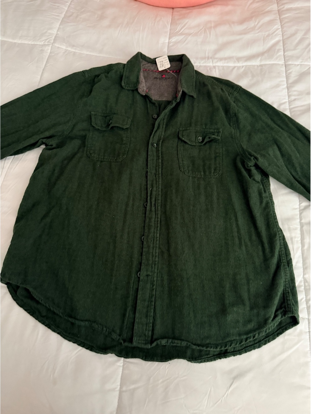 Woolrich Men's XL Green Button-Up Shirt Jacket